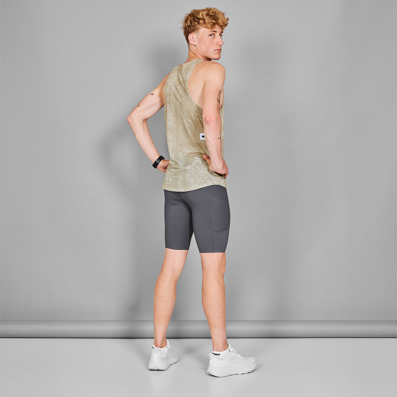 SAYSKY Paisley Combat Singlet SINGLETTER 1021 - BEIGE PAISLEY AOP