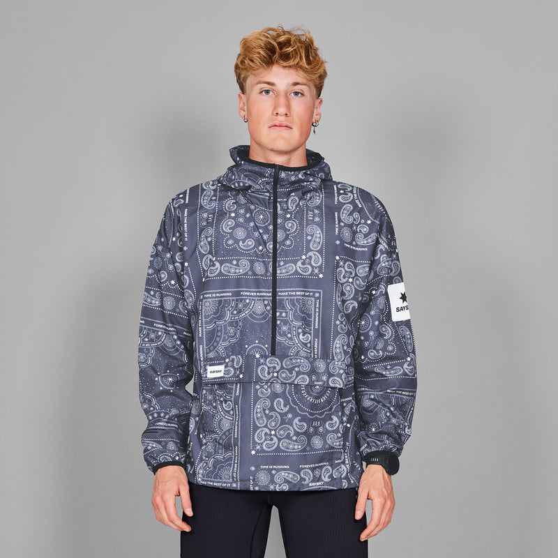 SAYSKY Paisley Pace Anorak JAKKER/VESTE 1020 - BLUE PAISLEY AOP