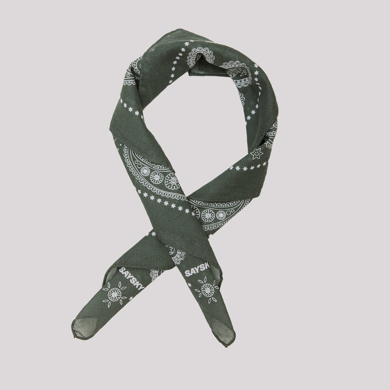 SAYSKY Paisley Scarf TILBEHØR 301 - GREEN