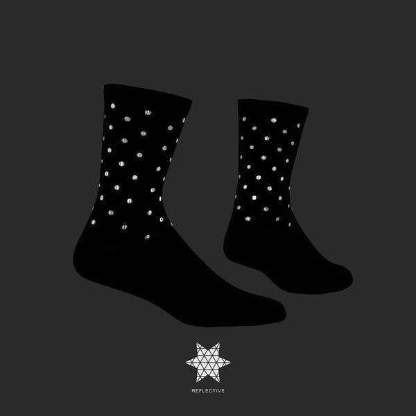 SAYSKY Reflective High Combat Socks 300 SOKKER 901 - BLACK