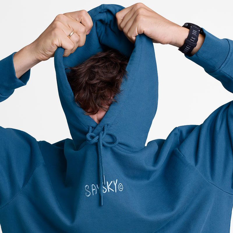 SAYSKY Statement Oversized Hoodie SWEATSHIRTS 210 - BLUE