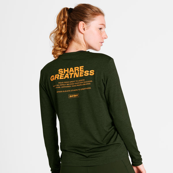 SAYSKY Statement Pace Long Sleeve LONG SLEEVES 3001 - GREEN