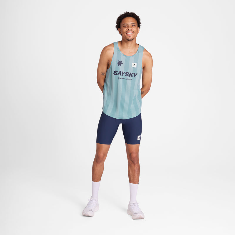 SAYSKY Stripe Combat Singlet SINGLETTER 007 - BLUE AOP
