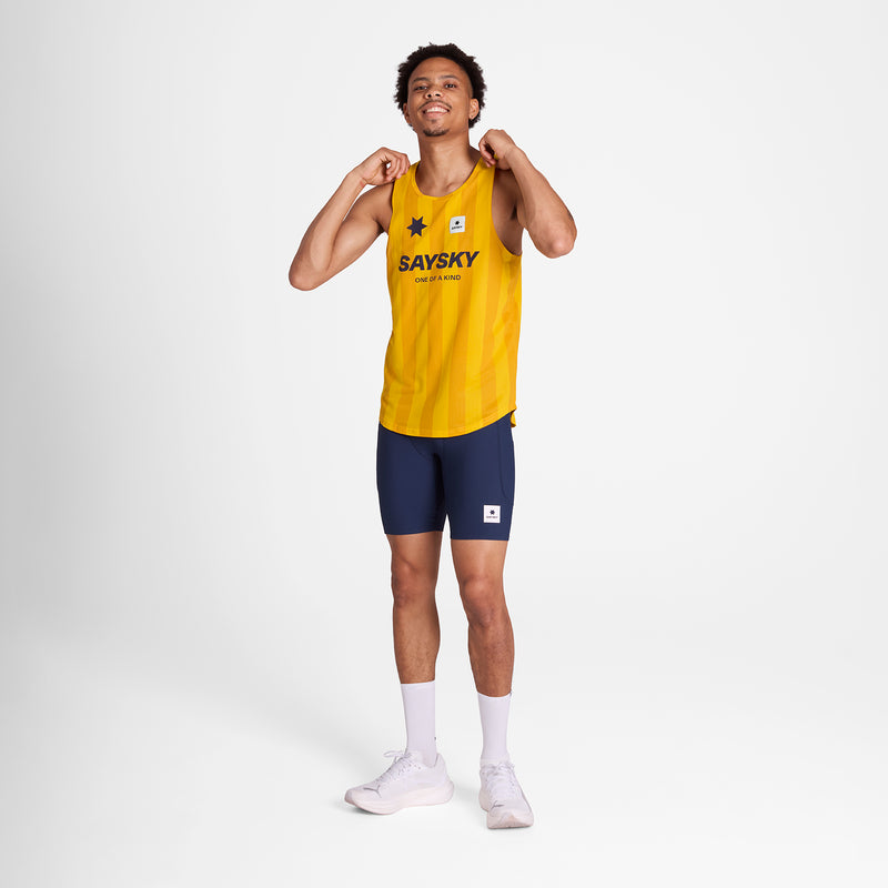 SAYSKY Stripe Combat Singlet SINGLETTER 008 - YELLOW AOP