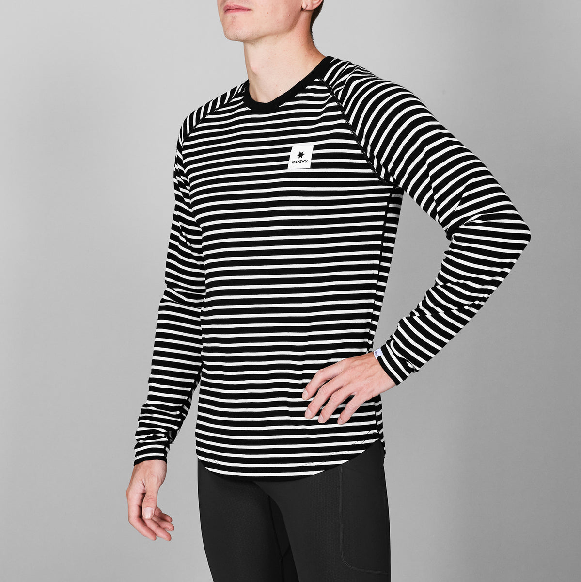 SAYSKY Merino 165 Base Layer Long Sleeve LONG SLEEVES 002 - STRIPES