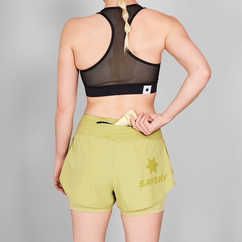 SAYSKY W 2 in 1 Pace Shorts 3" SHORTS 312 - GREEN