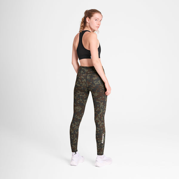 SAYSKY W Camo Combat+ Long Tights TIGHTS 1048 - BROWN AOP