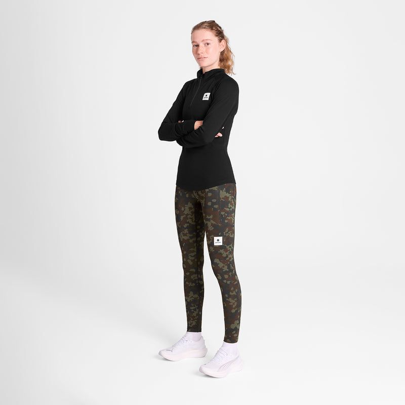 SAYSKY W Camo Combat+ Long Tights TIGHTS 1048 - BROWN AOP