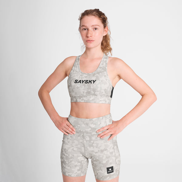 SAYSKY W Camo Combat Sports Bra SPORTS-BH 1049 - SAND AOP