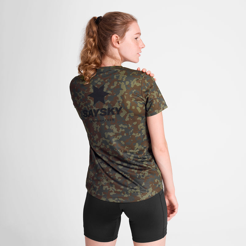 SAYSKY W Camo Combat T-Shirt T-SHIRTS 1048 - BROWN AOP