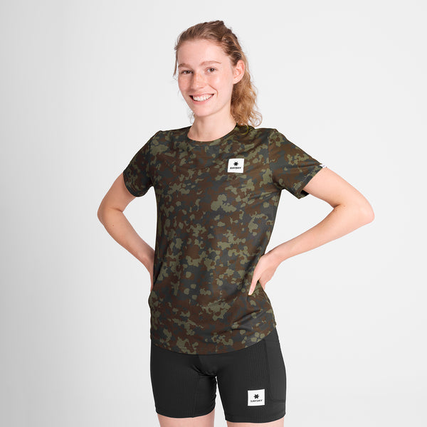 SAYSKY W Camo Combat T-Shirt T-SHIRTS 1048 - BROWN AOP