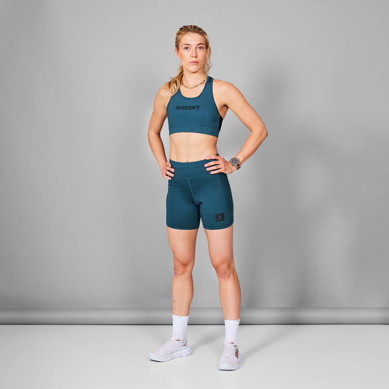 SAYSKY Logo Combat Sports Bra SPORTS-BH 208 - BLUE