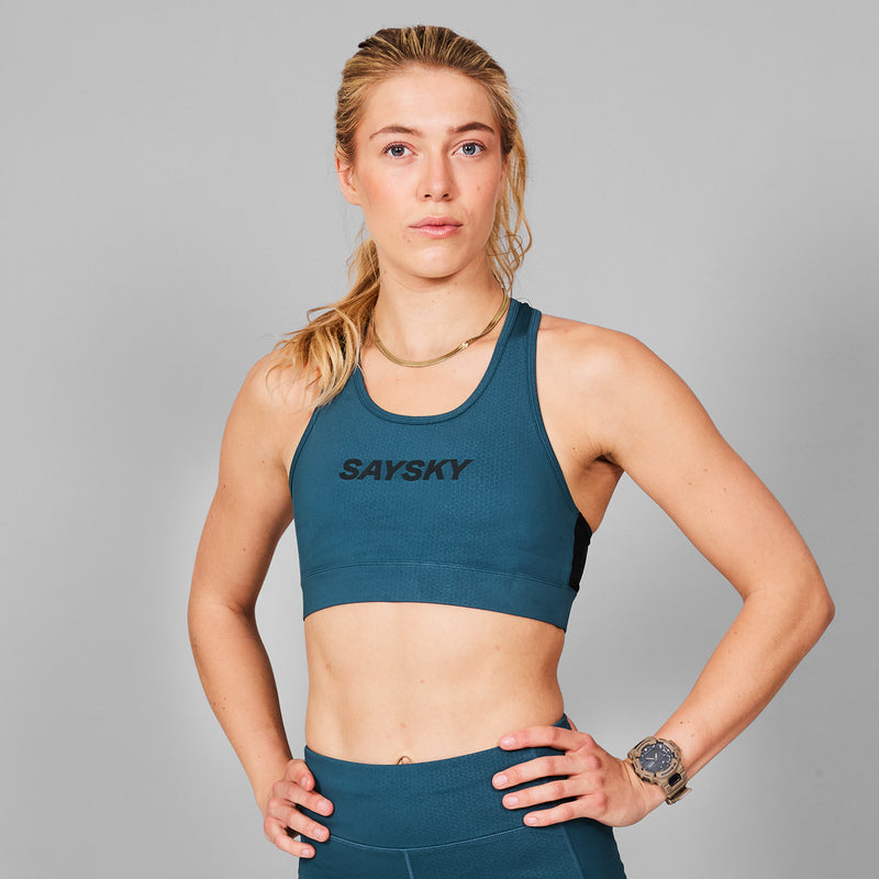 SAYSKY Logo Combat Sports Bra SPORTS-BH 208 - BLUE