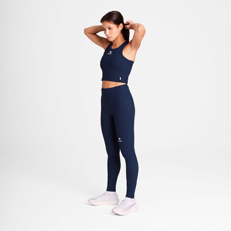 SAYSKY Combat Rib Crop Top TOP 201 - BLUE