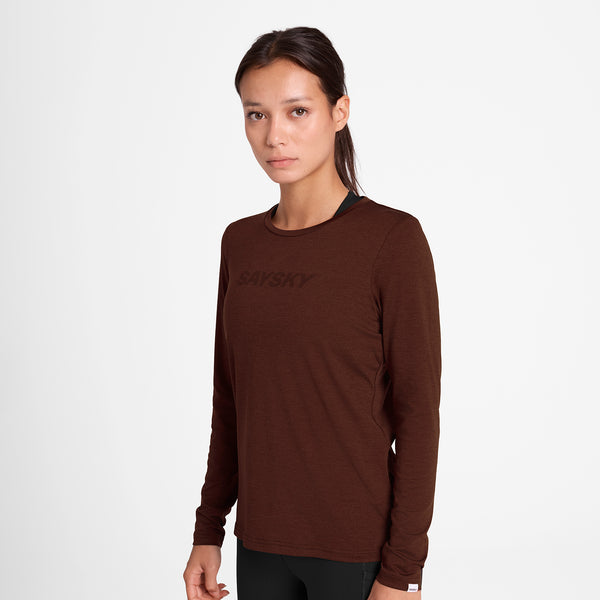 SAYSKY Logo Pace Long Sleeve LONG SLEEVES 5008 - RED