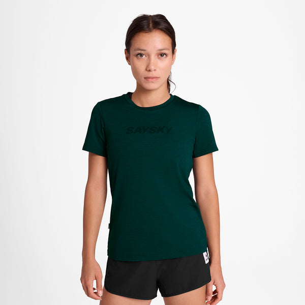 SAYSKY Logo Pace T-Shirt T-SHIRTS 3010 - GREEN