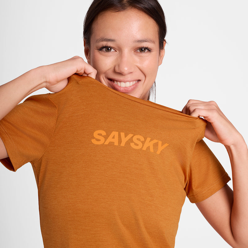 SAYSKY Logo Pace T-Shirt T-SHIRTS 4008 - ORANGE
