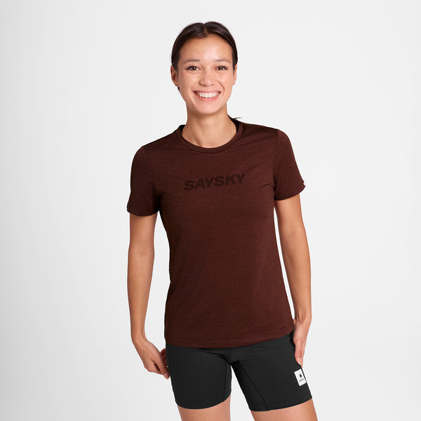SAYSKY Logo Pace T-Shirt T-SHIRTS 5008 - RED