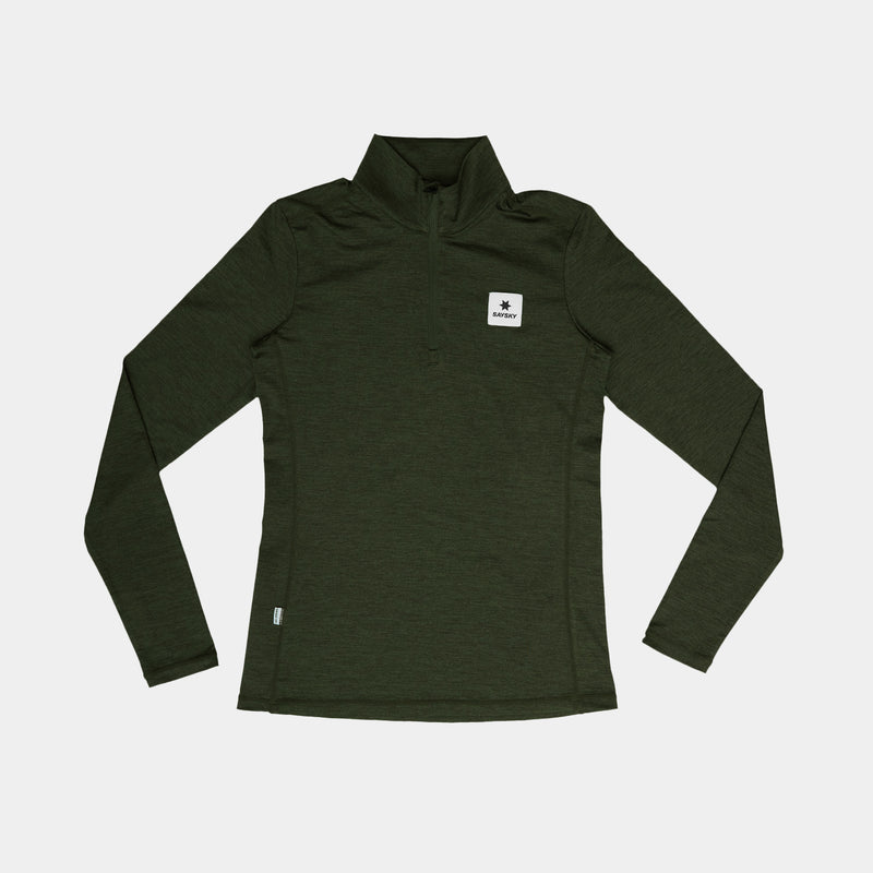SAYSKY Pace Half Zip Long Sleeve LONG SLEEVES 3001 - GREEN