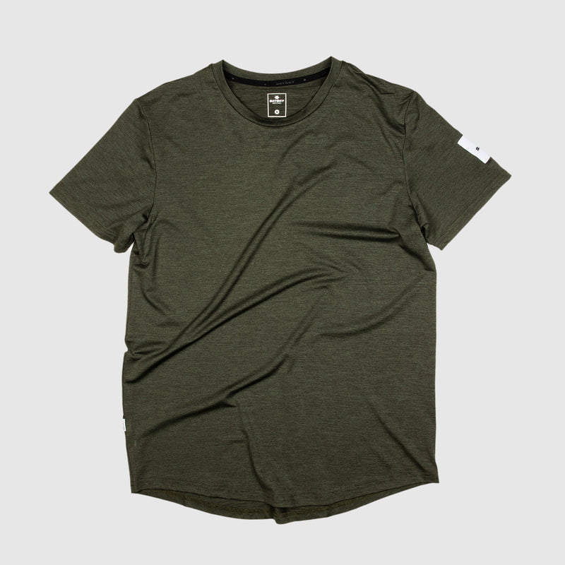 SAYSKY Clean Pace T-shirt T-SHIRTS OLIVE MELANGE
